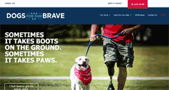 Desktop Screenshot of dogsforourbrave.com